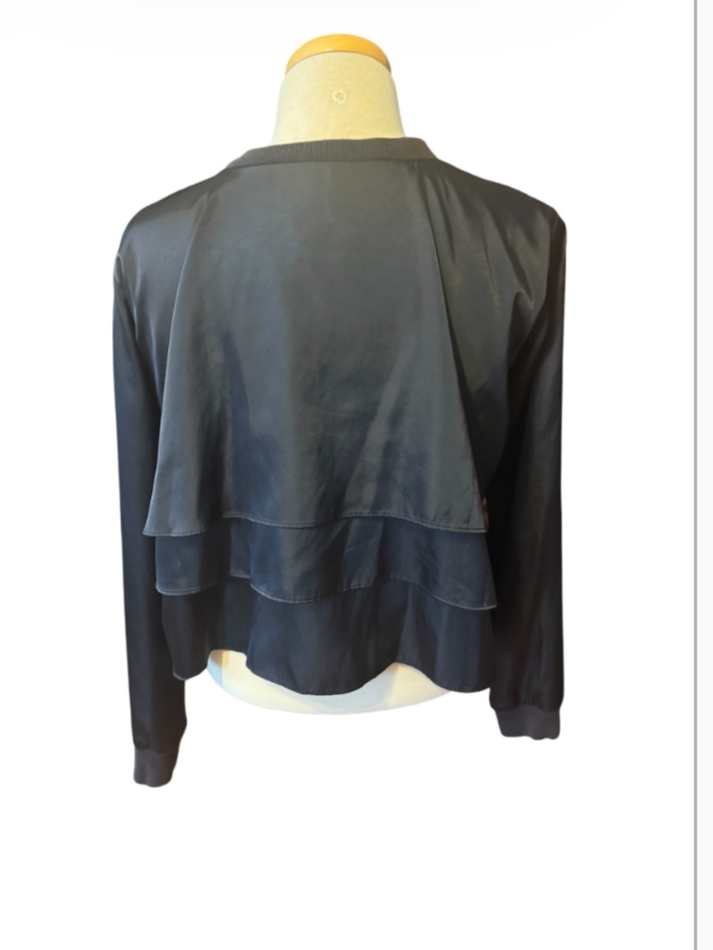 Women’s adidas isolated Layered Back Black Lightweight Jacket size XS like new